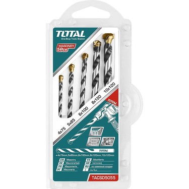 TOTAL 5 Lİ BETON MATKAP UCU SETİ