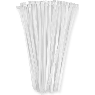 MEŞEM CIRT PLASTİK KELEPÇE BEYAZ 4,8X300MM