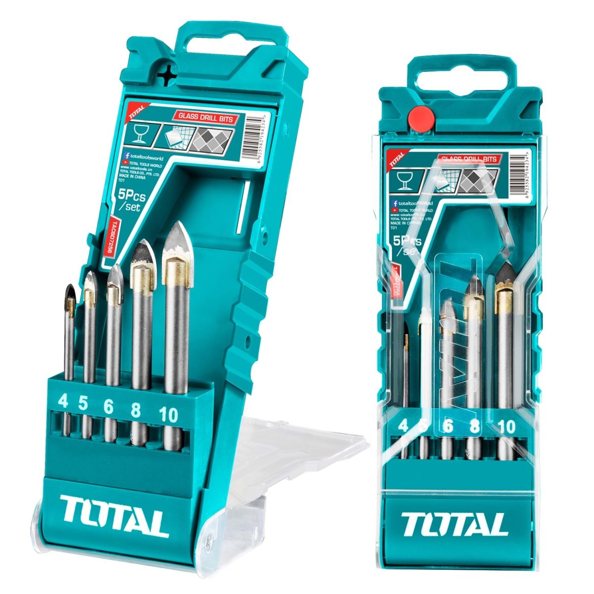 TOTAL 5 Lİ CAM MATKAP UCU SETİ