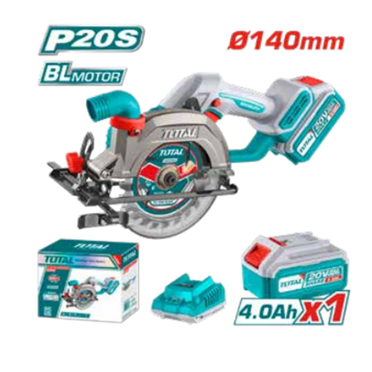 TOTAL Lİ-İON AKÜLÜ DAİRE TESTERE 140 MM