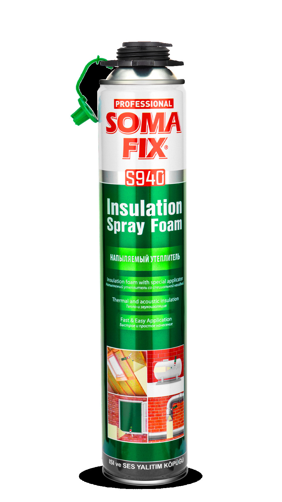 SOMAFİX TABANCALI YALITIM KÖPÜĞÜ 850ML 910GR