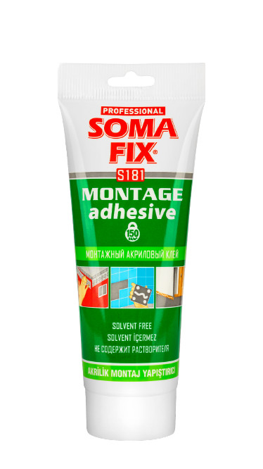 SOMAFİX AKRİLİK MONTAJ YAPIŞTIRICI BEYAZ 270GR