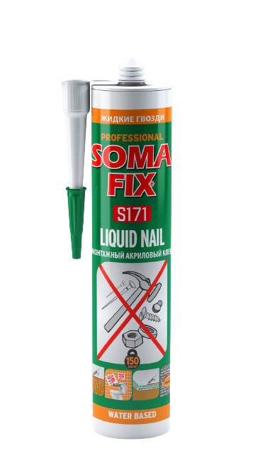 SOMAFİX SU BAZLI AKRİLİK SIVI ÇİVİ BEYAZ 310ML 500...