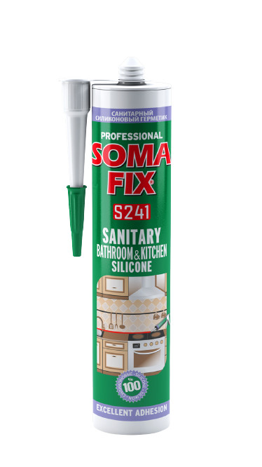 SOMAFİX BANYO VE MUTFAK SİLİKONU BEYAZ 280ML 320GR