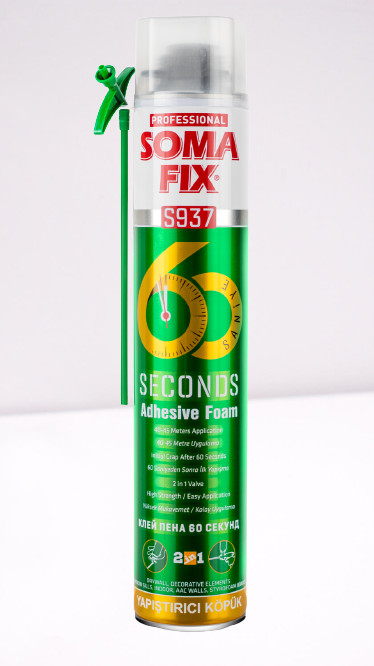SOMAFİX 60 SN YAPIŞTIRICI 750 ML PU KÖPÜK (2İN1)