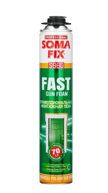 SOMAFİX FAST TABANCALI KÖPÜK 870 ML