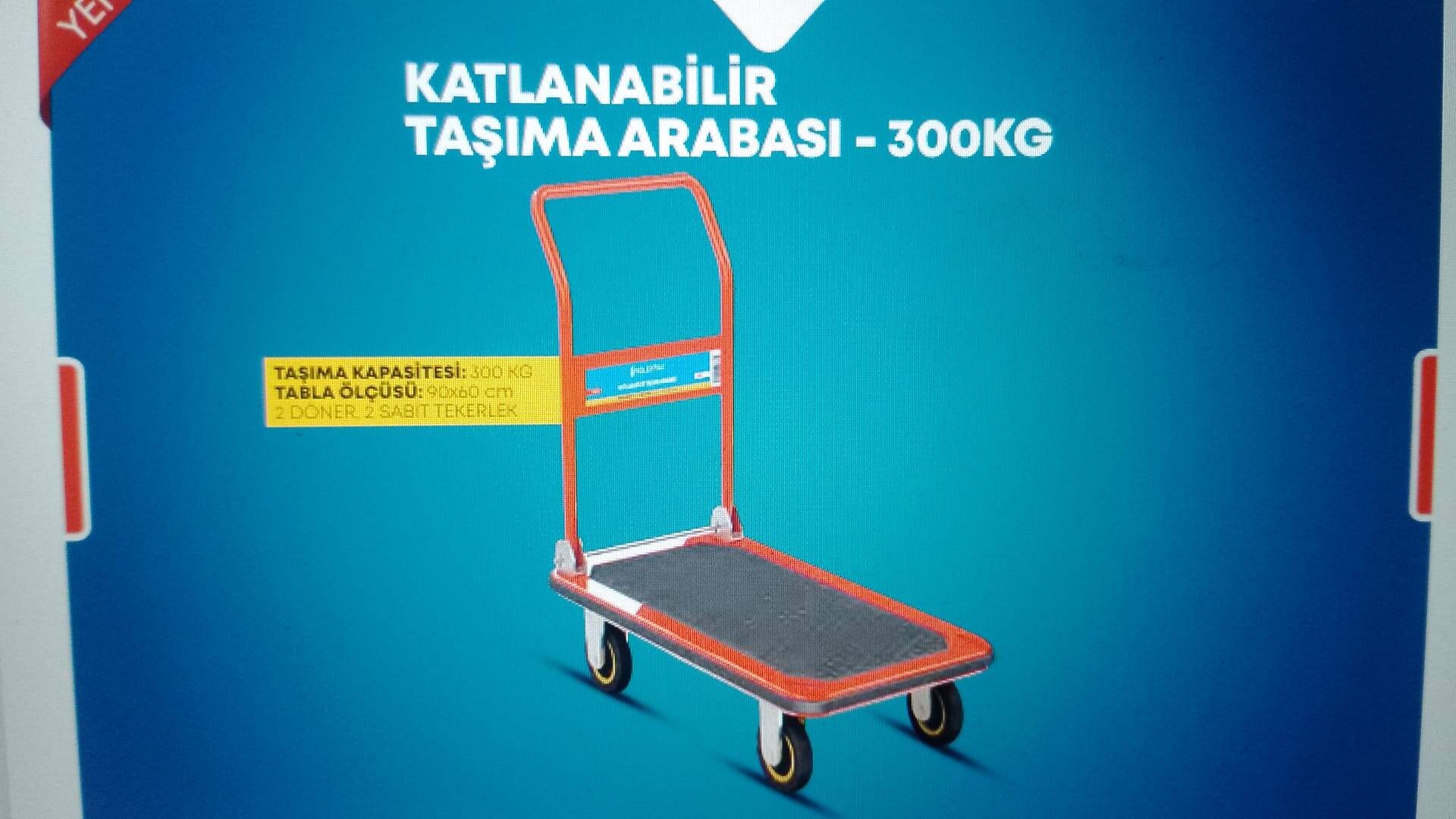 SOLESTAR KATLANABİLİR TAŞIMA ARABASI 300 KG