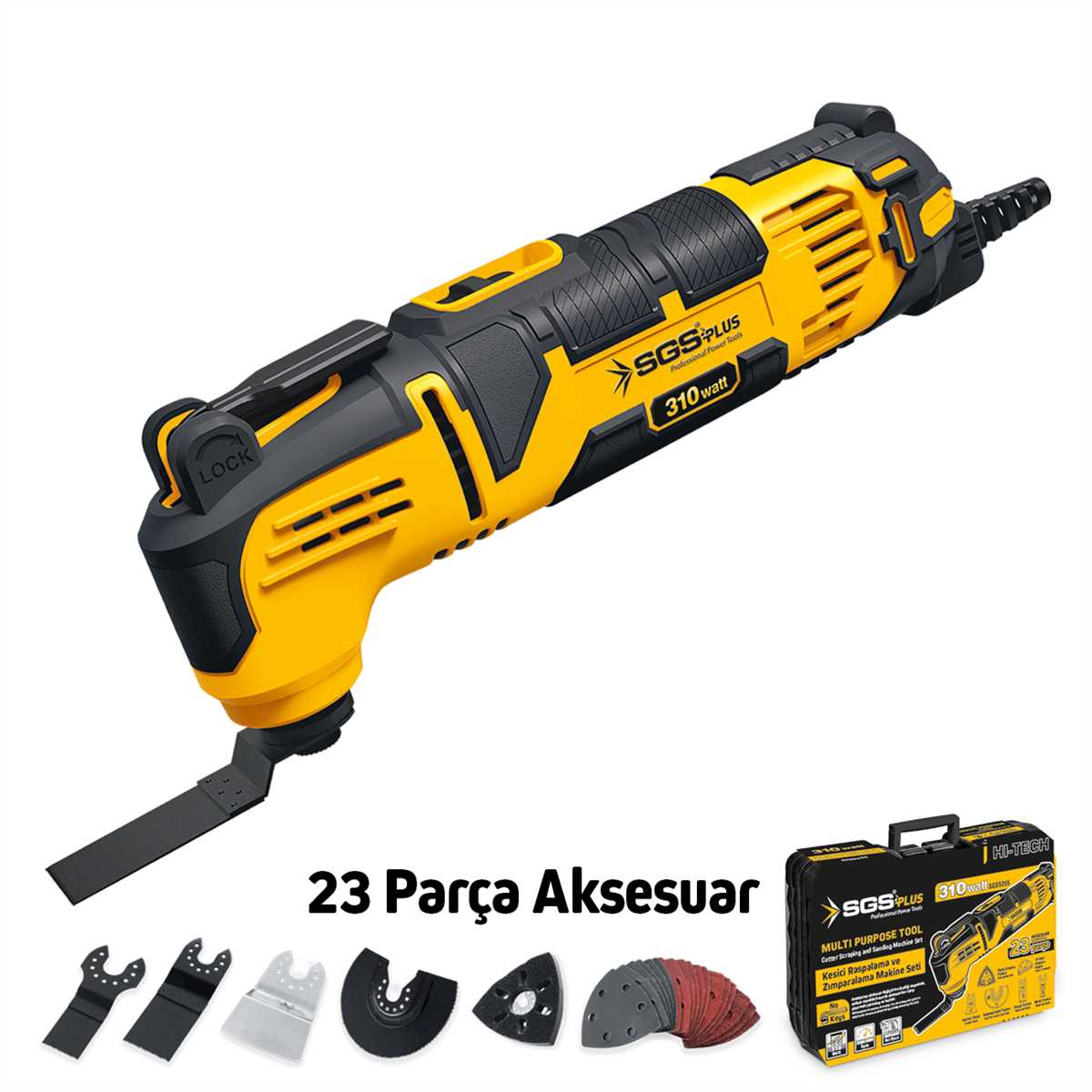SGS MULTİ-TOOLS KESİCİ VE RASPALAMA MAKİNESİ 310 W...