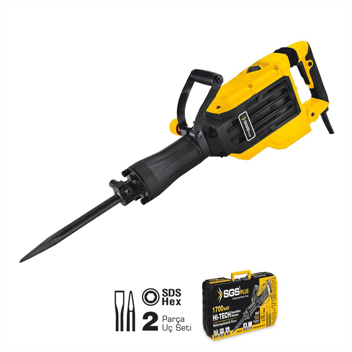 SGS ELEKTROPNOMATİK KIRICI SDS HEX 1700 WATT 60 JO...