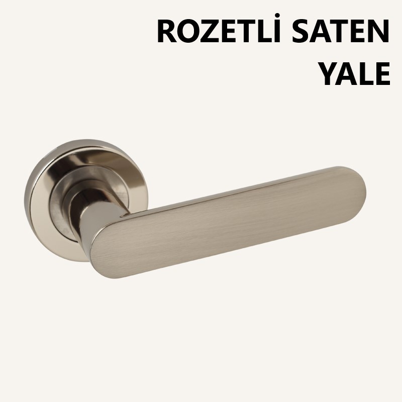 ALÜ. BARBAROS ANKA ROZETLİ ALB SATEN YALE KAPI KOL...
