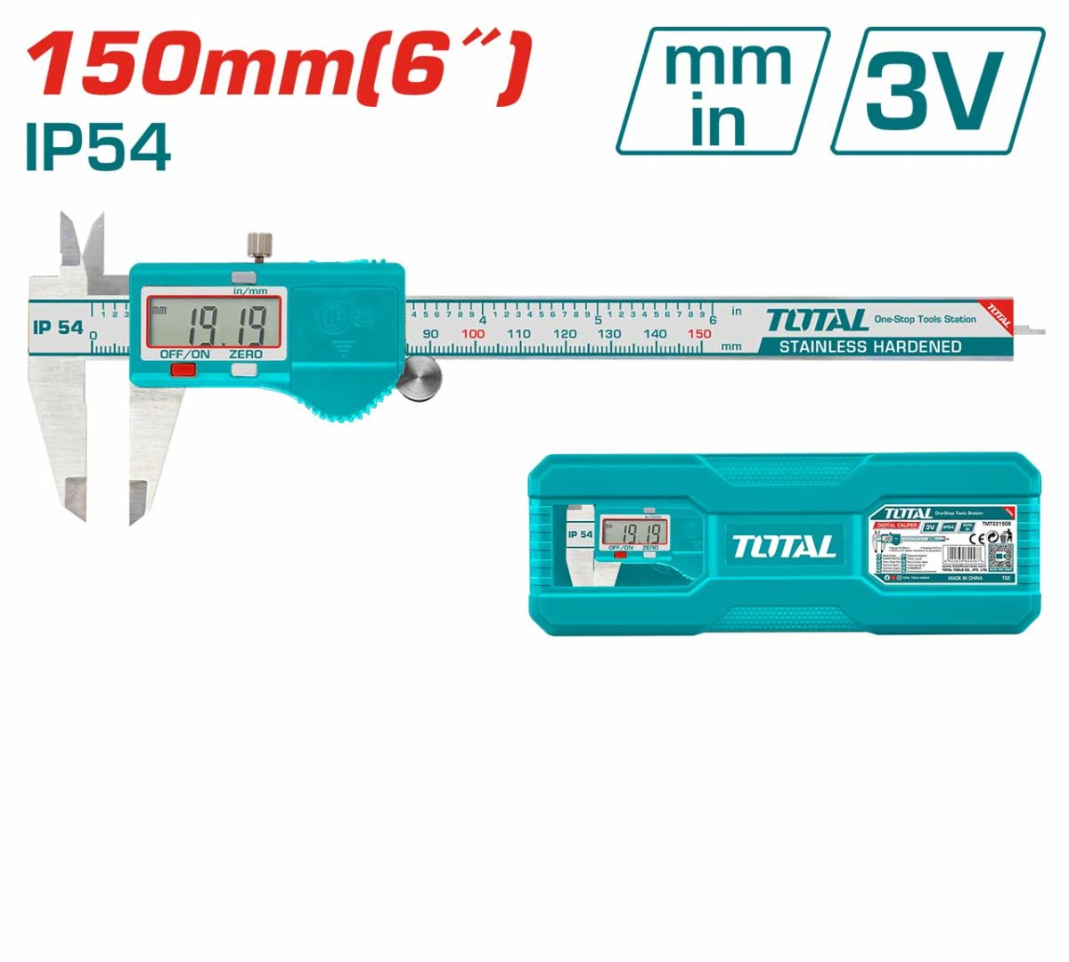 TOTAL DIJITAL KUMPAS 150 MM