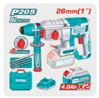 TOTAL LI-ION AKÜLÜ KÖMÜRSÜZ KIRICI DELİCİ 20V