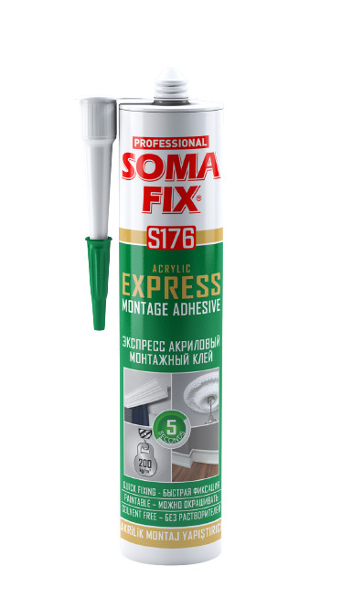 SOMAFİX AKRİLİK EXPRESS MONTAJ YAPIŞTIRICI BEYAZ 3...