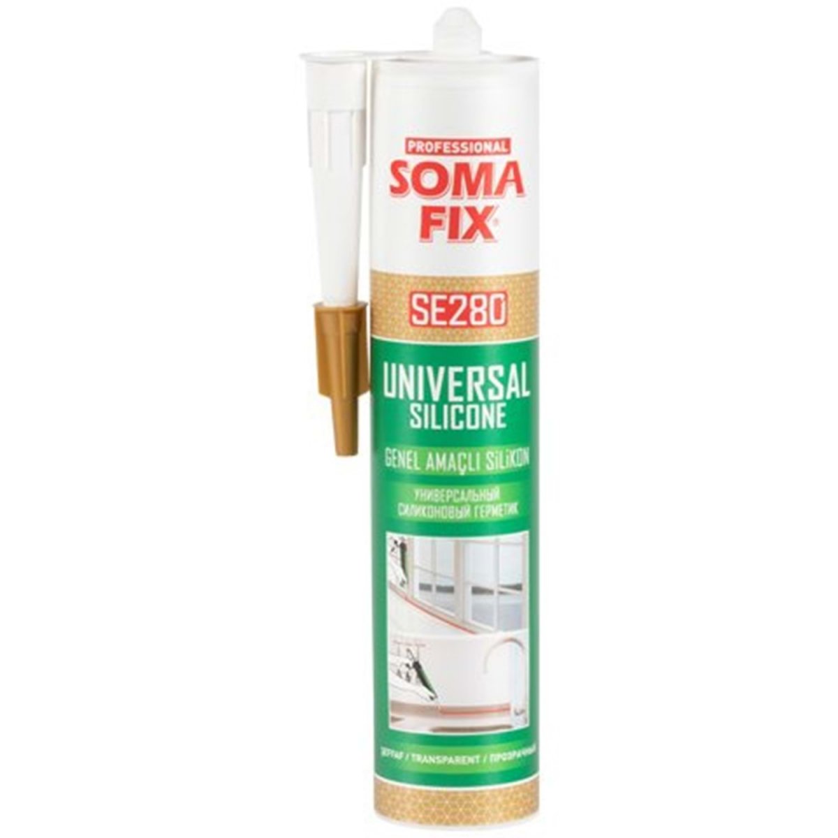SOMAFİX GENEL AMAÇLI SİLİKON ŞEFFAF 280 GR