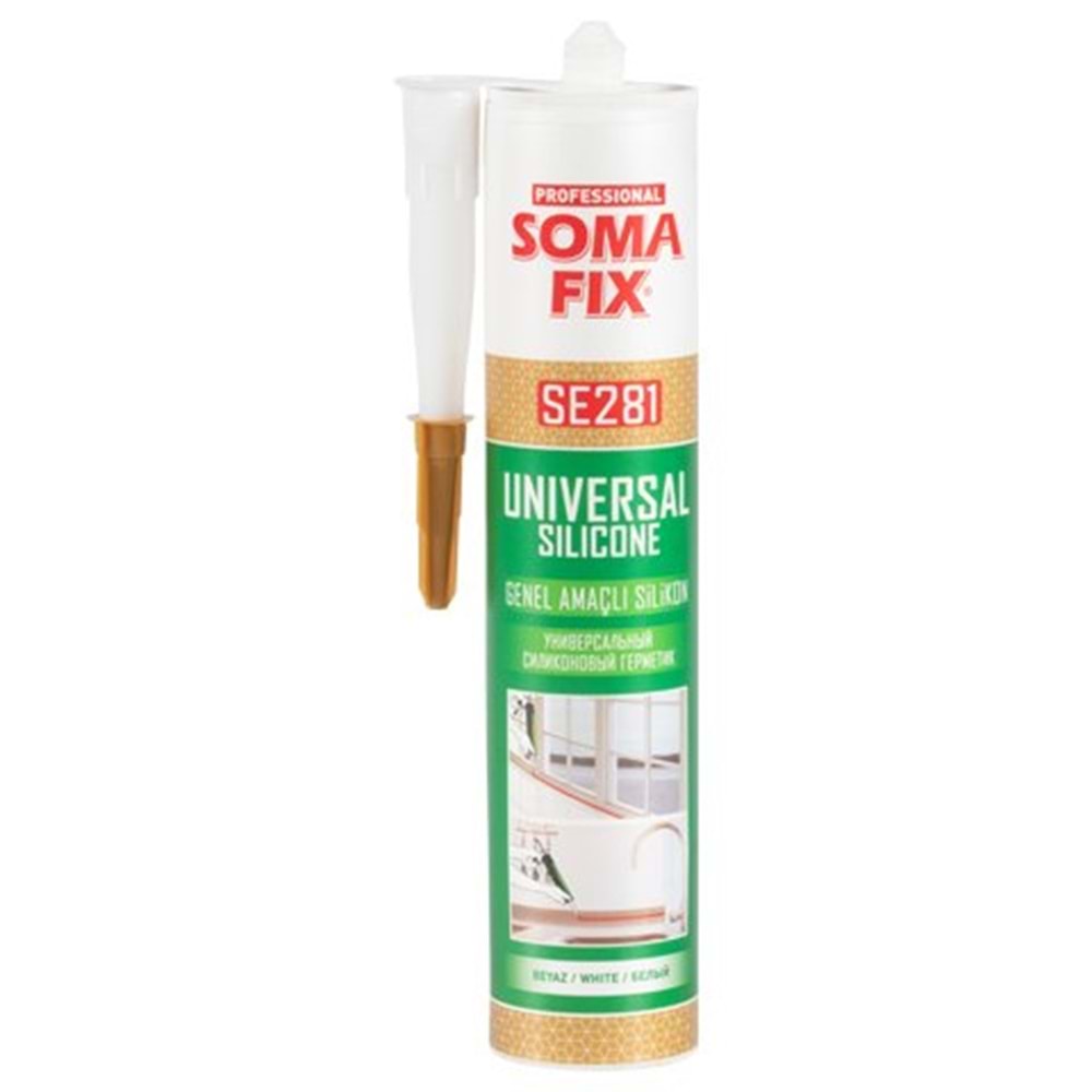 SOMAFİX GENEL AMAÇLI SİLİKON BEYAZ 280 GR
