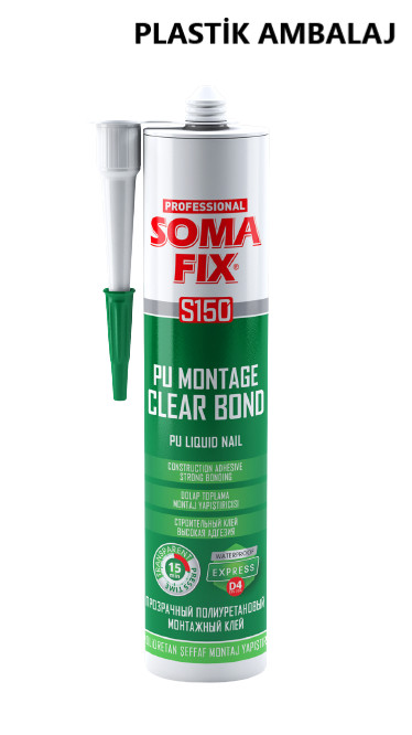 SOMAFİX PLASTİK D4 PU MONTAJ YAPIŞTIRICI EXPRESS Ş...