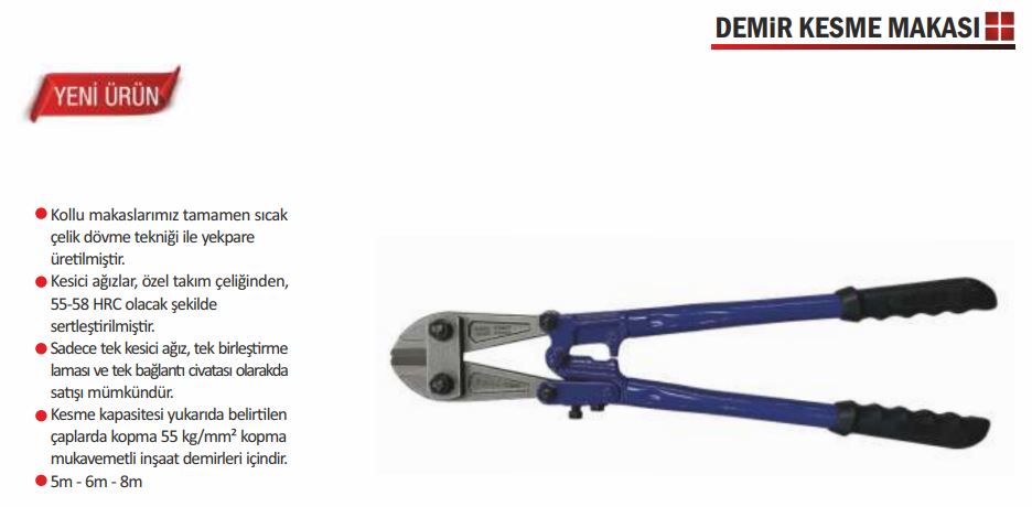 BAY-TEC DEMİR KESME MAKASI 14 X 350 MM