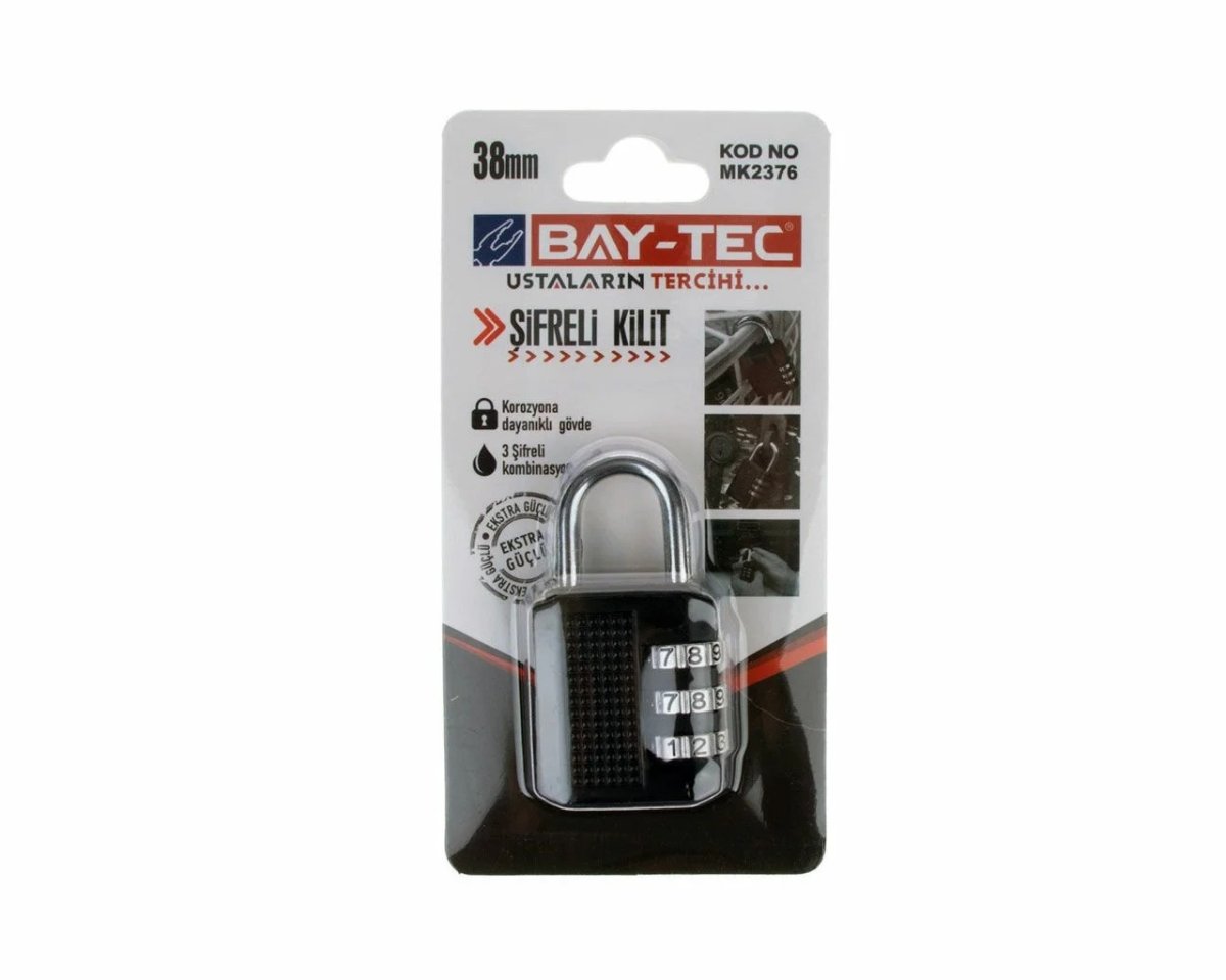 TRİ-MAX 38 MM ŞİFRELİ ASMA KİLİT