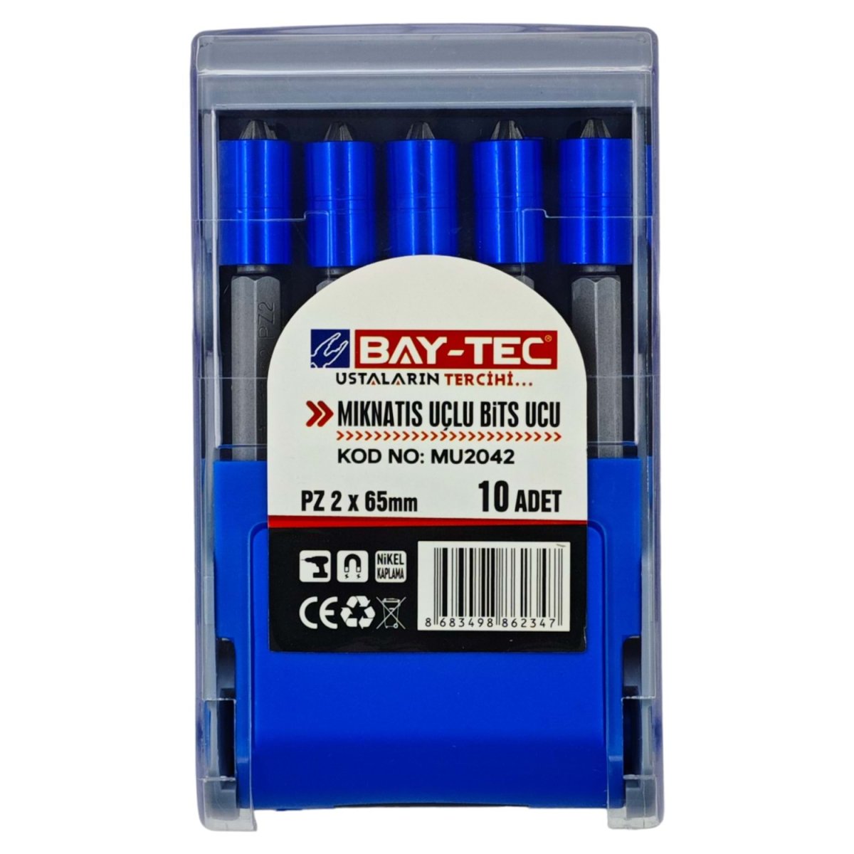 BAY-TEC MIKNATIS UÇLU BİTS UCU PZ2X65 MM2
