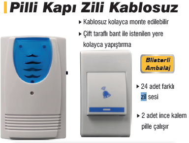 REAL ÖZS PİLLİ KAPI ZİLİ 