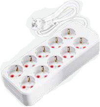 AY-KA 10 LU TOPRAKLI GRUP PRİZ 2M 3X1,5MM