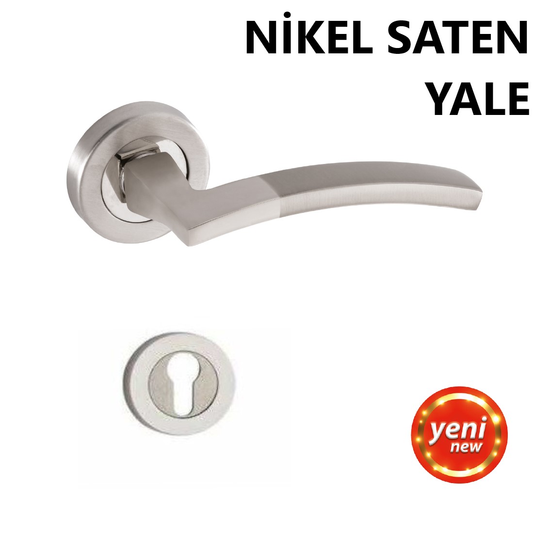 ALÜ. FATİH ROZETLİ NİKEL SATEN YALE