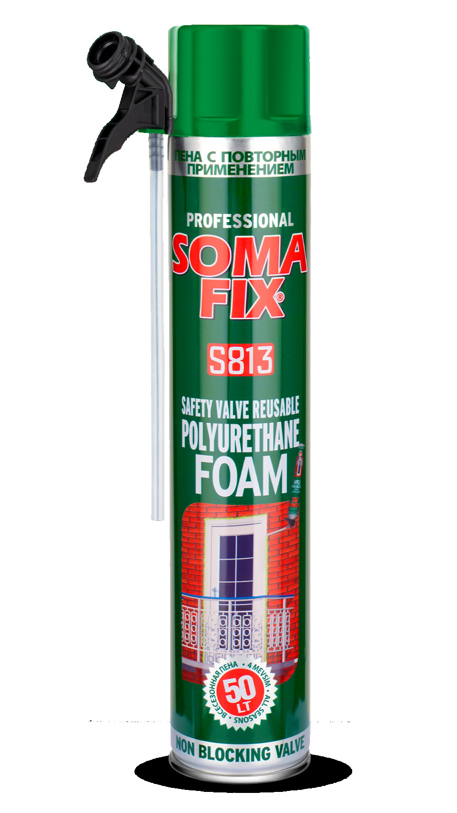 SOMAFİX TEKRAR KULLANABİLEN PU KÖPÜK - EMN.VALFLİ...