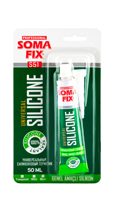 SOMAFİX GENEL AMAÇLI TÜP SİLİKON ŞEFFAF 50 ML 70 G...