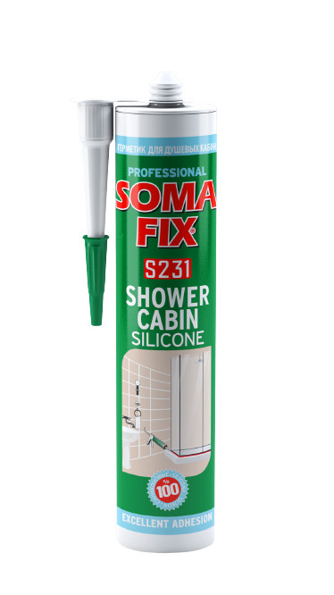 SOMAFİX DUŞAKABİN SİLİKONU BEYAZ 280ML 320GR