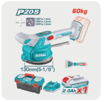 TOTAL LI-ION AKÜLÜ TİTREȘİMLİ SERAMİK DÖȘEME 20V