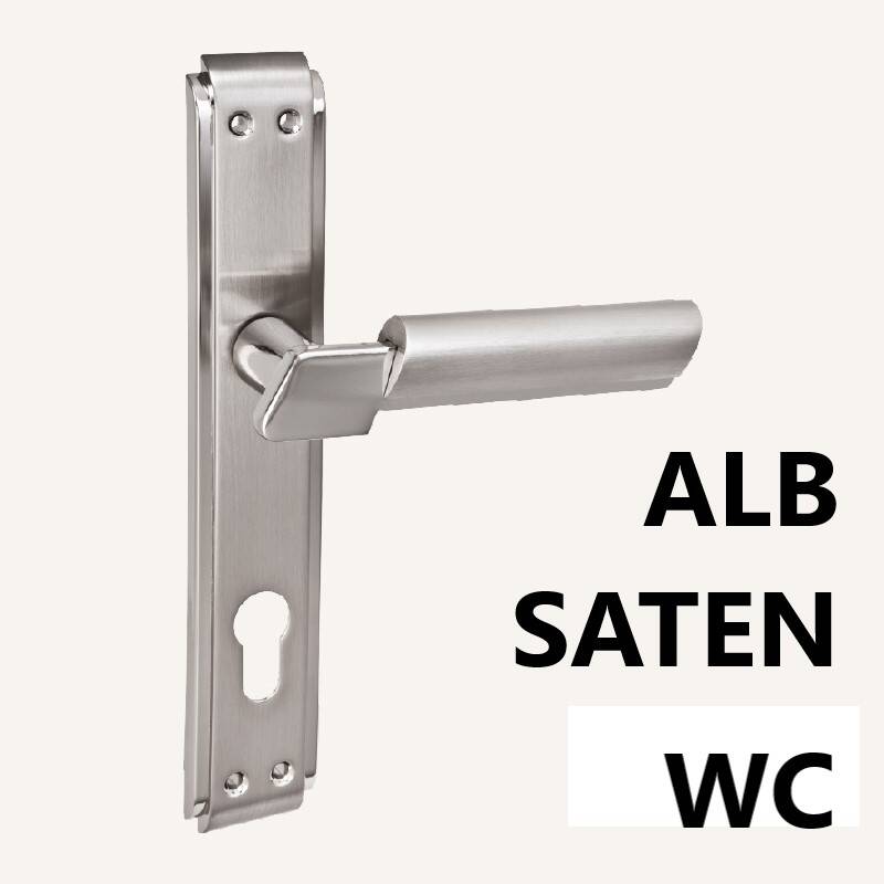 ZAMAK LİNDA ANKA AYNALI ALB.SATEN WC KAPI KOLU