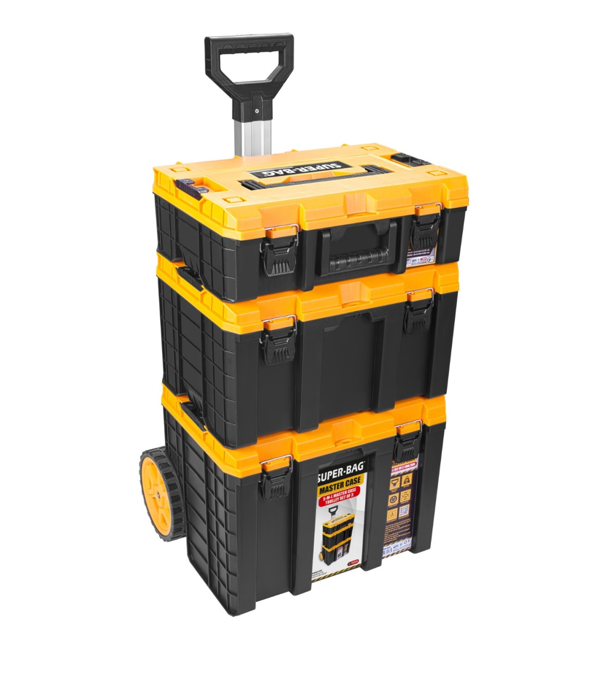 SUPER-BAG S-M-L MASTER CASE TEKERLEKLİ 3 LÜ SET