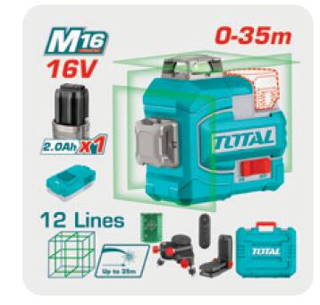 TOTAL LI-ION AKÜLÜ 16V LAZER HİZALAMA 16V 2,0EH