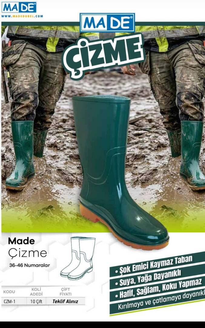 MADE ÇİZME YEŞİL 40
