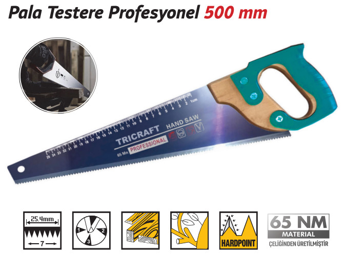 TRİCRAFT PALA TESTERE PROFESYONEL 500 MM