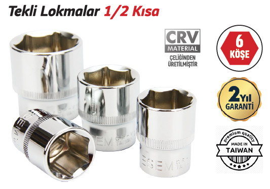 TRİCRAFT TEKLİ LOKMA 1/2 KISA 18 MM
