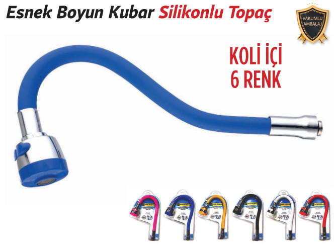 TRİCRAFT KUBAR ESNEK BOYUN SİLİKONLU TOPAÇ RENKLİ 