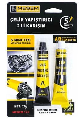 MEŞEM ÇELİK YAPIŞTIRICI İKİLİ KARIŞIM