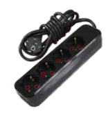 AY-KA 4 LÜ TOPRAKLI GRUP PRİZ STANDART 3X1MM2 10M.
