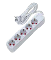 AY-KA 5 Lİ TOPRAKLI GRUP PRİZ STANDART 3X1MM2 10M.