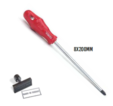 BAY-TEC TEKLİ TORNAVİDA DÜZ 8x200 MM