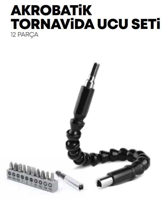 SOLESTAR AKROBATİK TORNAVİDA UCU SETİ 12 PARÇA