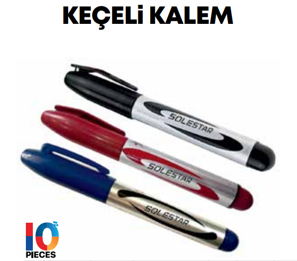 SOLESTAR KEÇELİ KALEM MAVİ