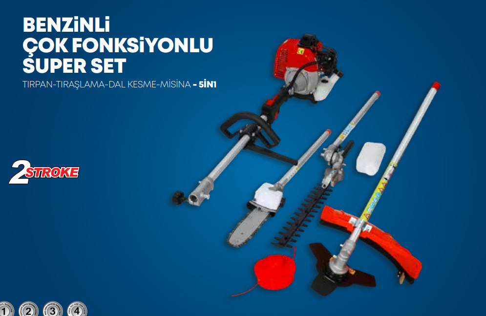 SOLESTAR BENZİNLİ ÇOK FONKSİYONLU SUPER SET 52CC -...