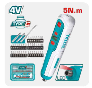 TOTAL ŞARJLI VİDALAMA 4 V 5 NM