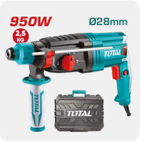 TOTAL SDS PLUS KIRICI DELİCİ MATKAP 950 W