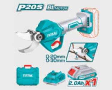 TOTAL LI-ION AKÜLÜ KÖMÜRSÜZ BUDAMA MAKASI 20V
