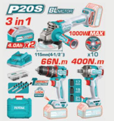 TOTAL DARBELİ MATKAP  66NM -TAŞLAMA  1000W -SOMUN...