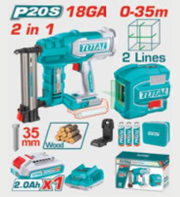 TOTAL ÇİVİ TABANCASI 35MM  VE LAZER HİZALAMA 2İN1 