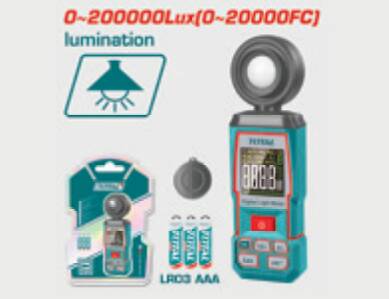 TOTAL DİJİTAL LÜX METRE IŞIK ŞİDDETİ ÖLÇER